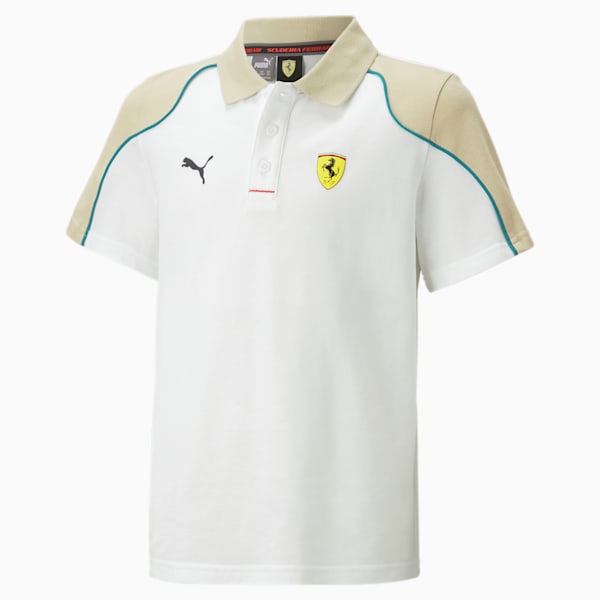 Ferrari Race Youth Regular Fit Polo, PUMA White, extralarge-IND