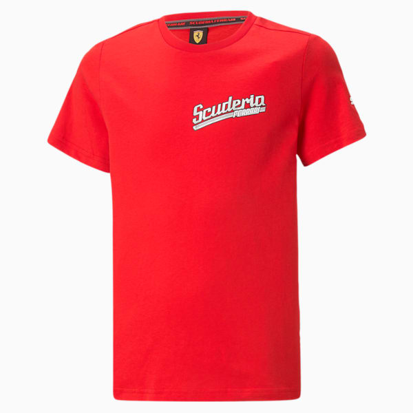 Scuderia Ferrari Race Big Kids' Graphic Tee, Rosso Corsa, extralarge