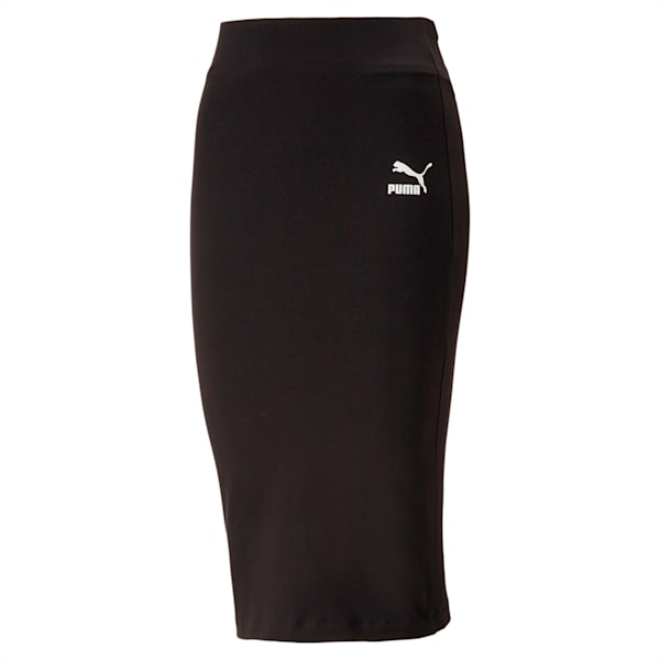 ウィメンズ T7 ロング スカート, PUMA Black, extralarge-JPN