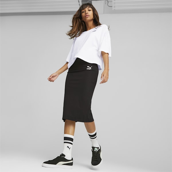 T7 Women's Skirt, PUMA Black, extralarge-AUS
