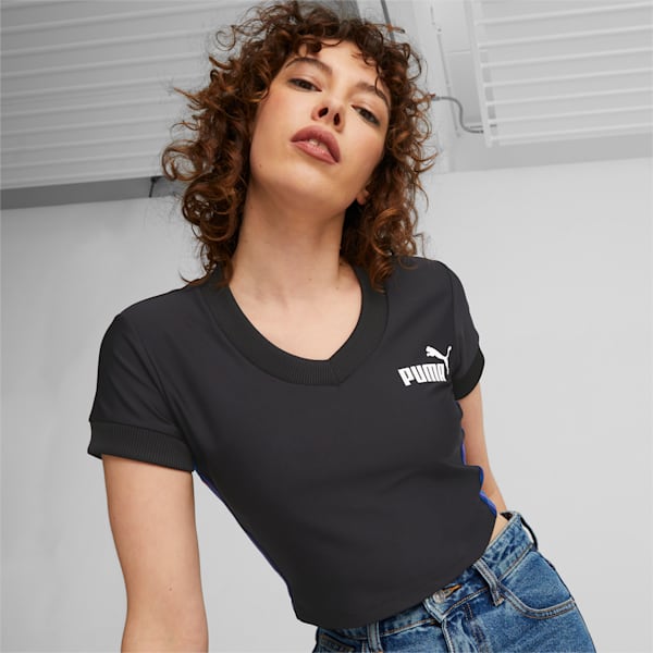 BMW M Motorsport Statement Women's Crop Top, PUMA Black, extralarge-IND