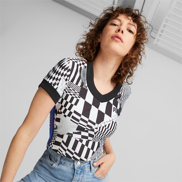 BMW M Motorsport Statement Women's Crop Top, PUMA White-AOP, extralarge-IND