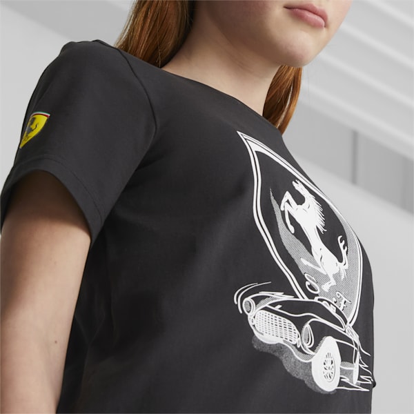 Ferrari Race Tonal Youth Regular Fit T-Shirt, PUMA Black, extralarge-IDN