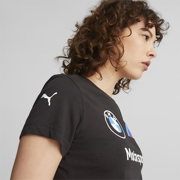 BMW M Motorsport Logo Women's T-Shirt, PUMA Black, extralarge-IND