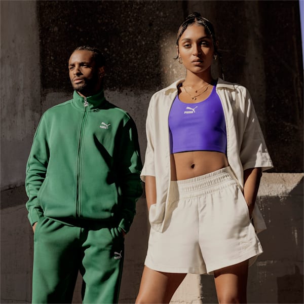 T7 Crop Top Women, Royal Sapphire