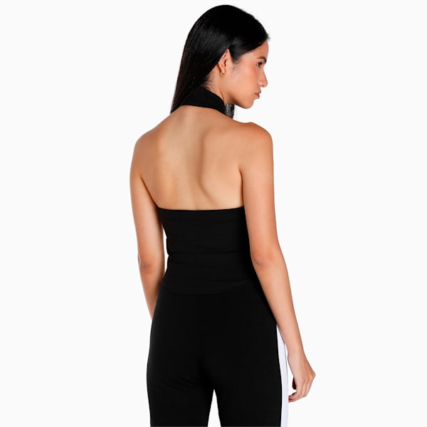 T7 Half-Zip Mock Neck Women's Slim Fit Slim Fit Top, PUMA Black, extralarge-IND