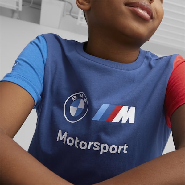 BMW M Motorsport Logo Youth T-Shirt, Pro Blue-M color, extralarge-IND