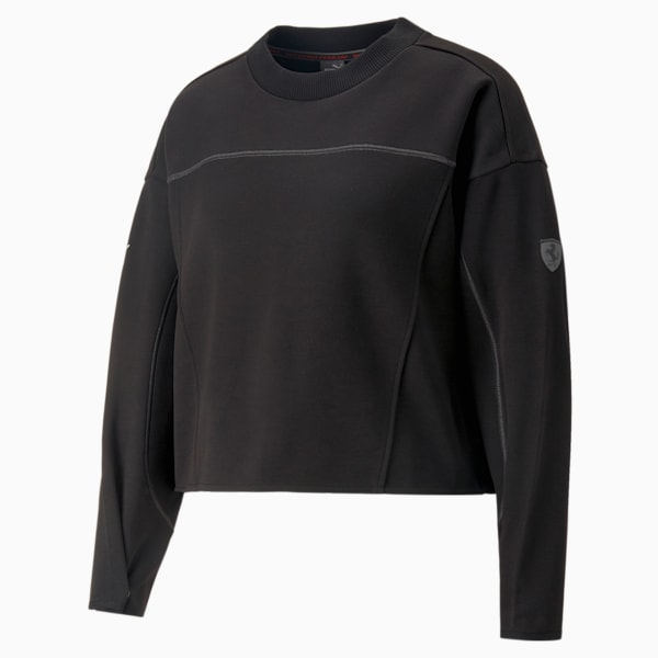 Ferrari Style Women's Sweatshirt, PUMA Black, extralarge-IND