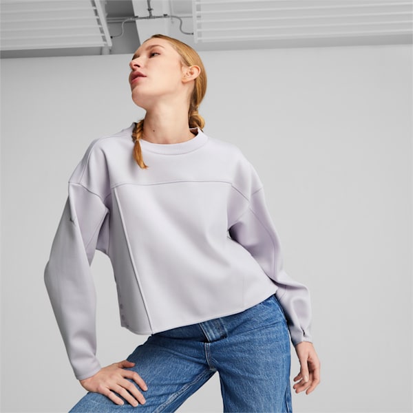 Ferrari Style Women's Sweatshirt, Spring Lavender, extralarge-IND
