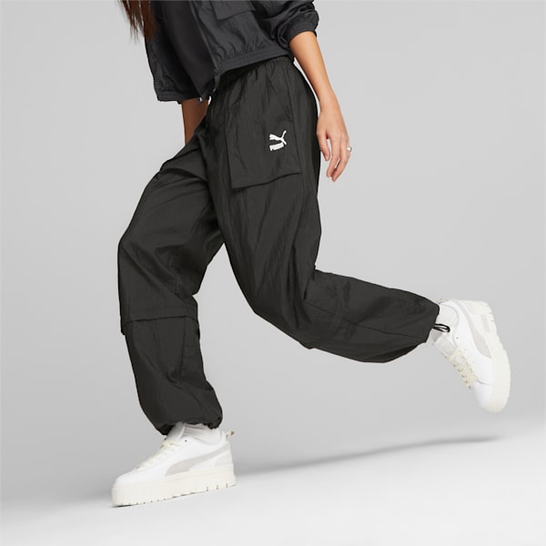 DARE TO Woven Women's Relaxed Fit Track Pants, PUMA Black, extralarge-IND