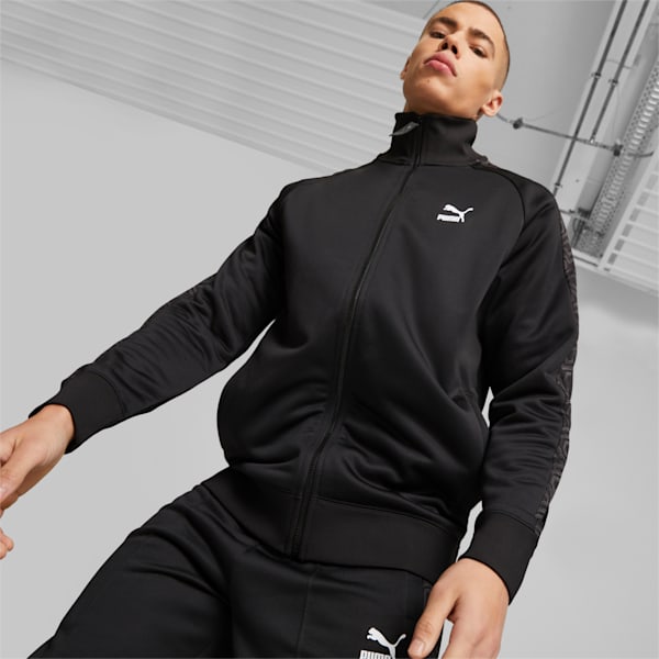 T7 Trend 7Etter Unisex Relaxed Fit Track Jacket, PUMA Black, extralarge-IND