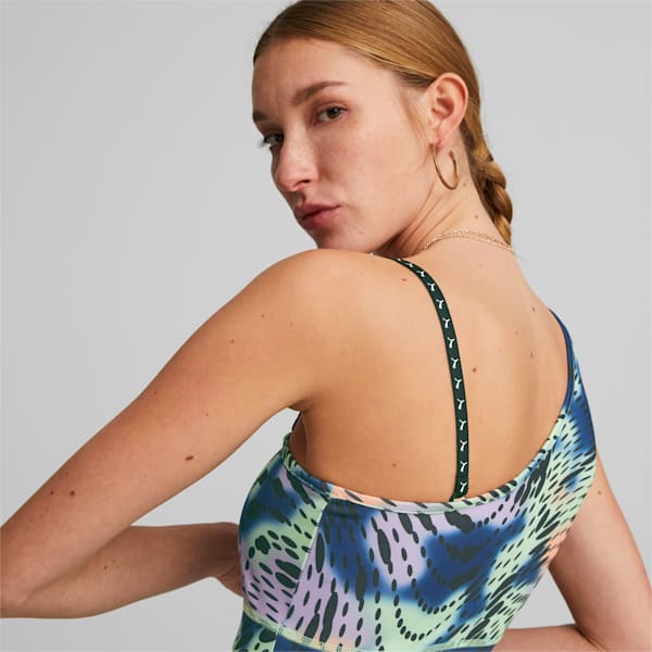 Top Dare To para mujer, PUMA Black-AOP, extralarge