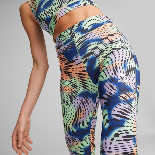 DARE TO Flared Women's Pants, PUMA Black-AOP, extralarge-IND