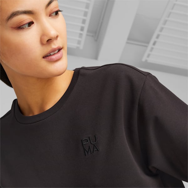 INFUSE Women's Relaxed Fit T-Shirt, PUMA Black, extralarge-IND