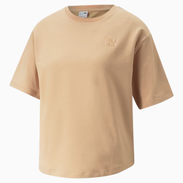 INFUSE Women's Relaxed Fit T-Shirt, Dusty Tan, extralarge-IND