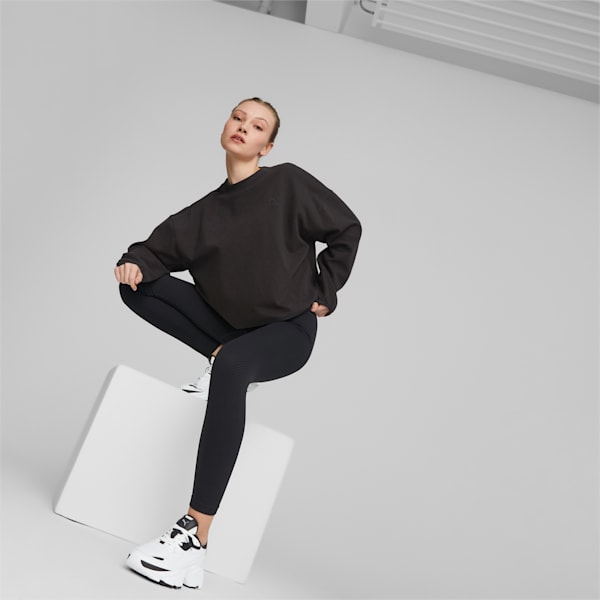 ウィメンズ インフューズ モックネック スウェットシャツ, PUMA Black, extralarge-JPN