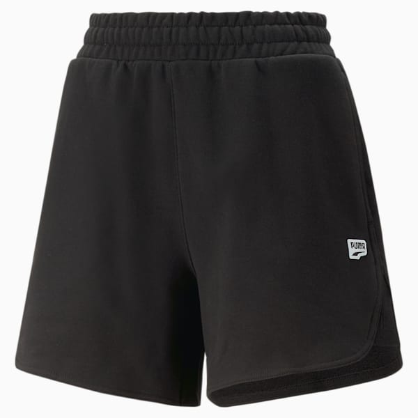 Downtown High Waisted Women's Shorts, PUMA Black, extralarge