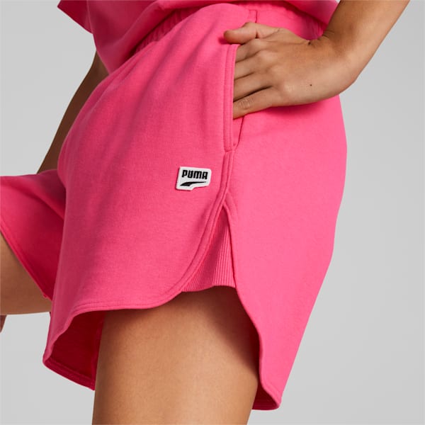 DOWNTOWN High Waist Women's Regular Fit Shorts, Glowing Pink, extralarge-IND