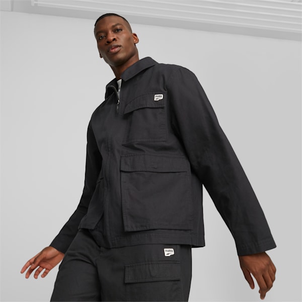 Black Security Hoodie Jacket with Pocket Uniform