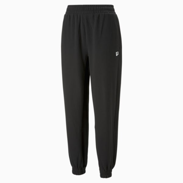 DOWNTOWN Women's Relaxed Fit Sweat Pants, PUMA Black, extralarge-AUS