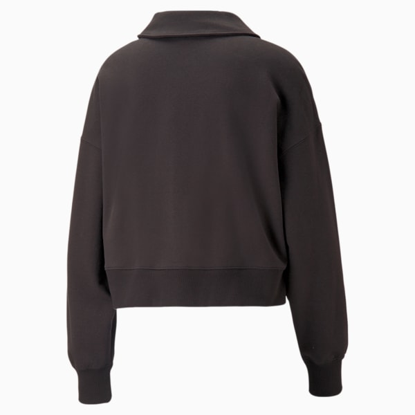 Downtown Women's Oversized Polo Sweatshirt, Cheap Atelier-lumieres Jordan Outlet Black, extralarge