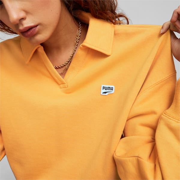 Nike Sportswear Essential Women's Oversized Long-Sleeve Polo.