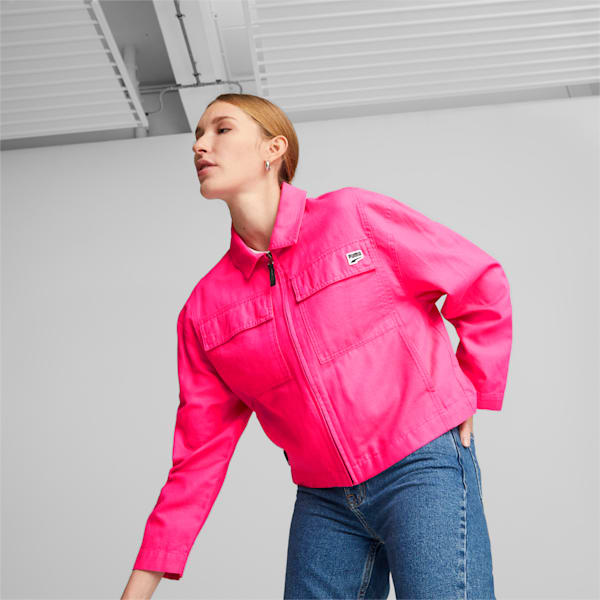 Chamarra para mujer DOWNTOWN, Glowing Pink, extralarge