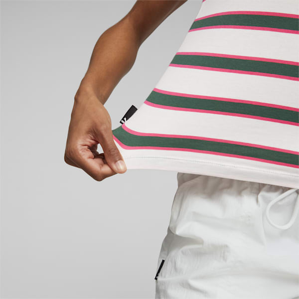 PUMA TEAM Women's Slim Fit T-Shirt, PUMA White-Yarn dye, extralarge-IDN