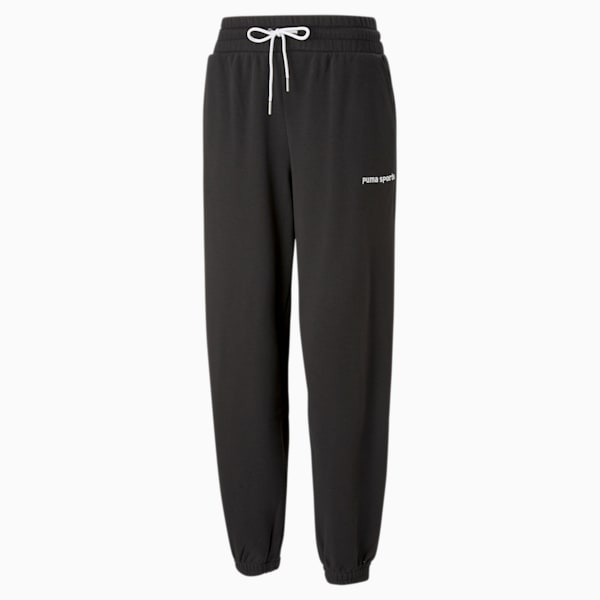 PUMA Team Women's Relaxed Fit Sweat Pants, PUMA Black, extralarge-IND