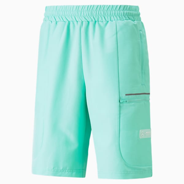 Mercedes AMG Petronas F1 Statement Woven Men's Regular Fit Shorts, Mint, extralarge-IND