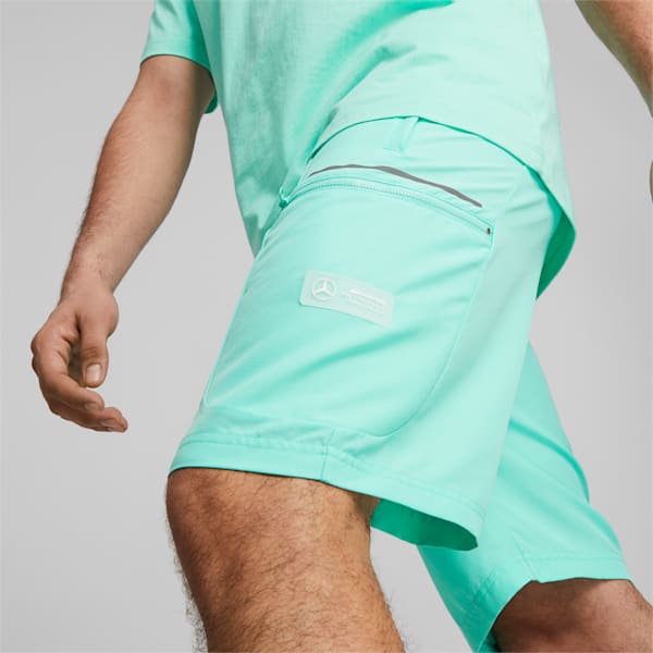 Mercedes AMG Petronas F1 Statement Woven Men's Regular Fit Shorts, Mint, extralarge-IND