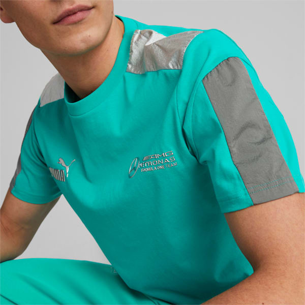 Mercedes-AMG Petronas Motorsport MT7 Monochrome Tee Men, Spectra Green