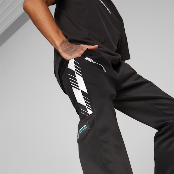 Mercedes AMG Petronas MT7 Men's Regular Fit Track Pants, PUMA Black, extralarge-IND