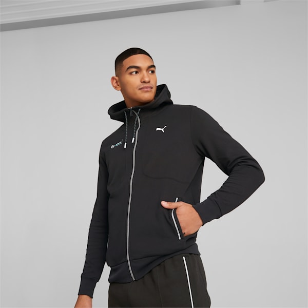 メンズ メルセデス MAPF1 フーテッド ジャケット, PUMA Black, extralarge-JPN