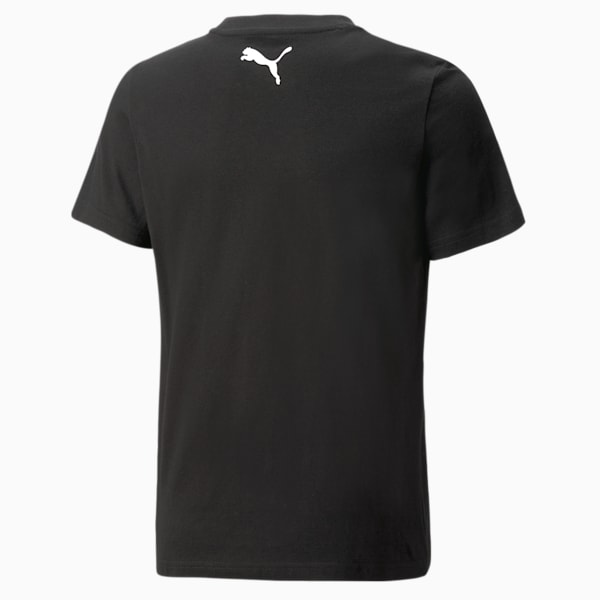 Camiseta de básquetbol Scribble Dribble para niños grandes, PUMA Black