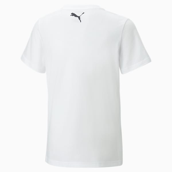 Scribble Dribble Big Kids' Basketball Tee, PUMA White