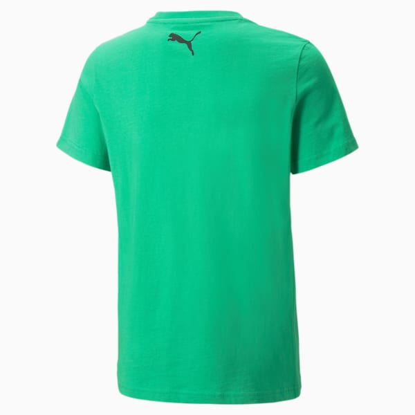 Camiseta de básquetbol Scribble Dribble para niños grandes, Grassy Green