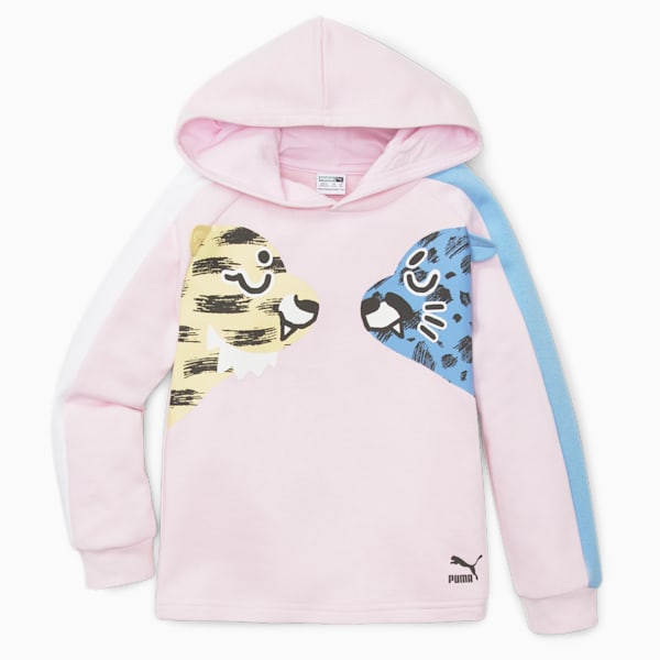 Sudadera con  gorra T7 PUMA Mates Infantil, Pearl Pink, extralarge