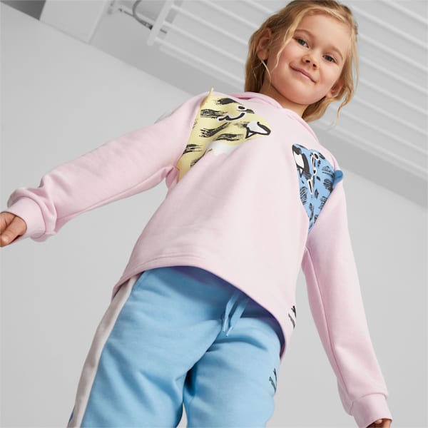PUMA Mates T7 Little Kids' Hoodie, Pearl Pink, extralarge
