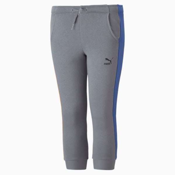 Pantalones deportivos T7 PUMA Mates para niños pequeños, Gray Tile