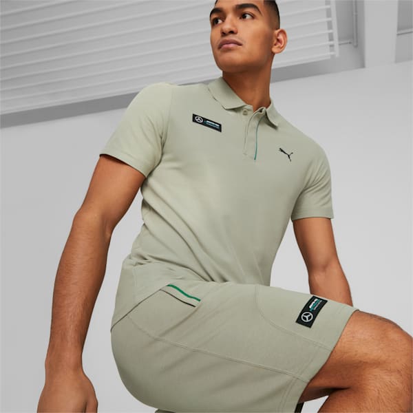 Mercedes AMG Petronas F1 Men's Shorts, Birch Tree