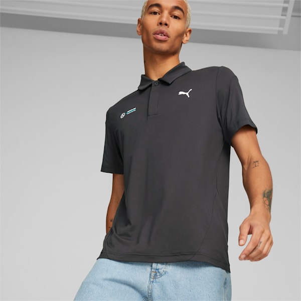 Mercedes AMG Petronas Cloudspun Men's Regular Fit Polo, PUMA Black, extralarge-IND
