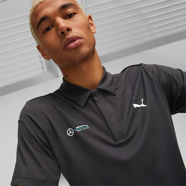 Mercedes AMG Petronas Cloudspun Men's Polo, PUMA Black