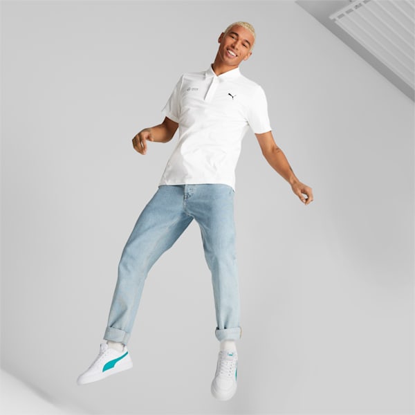 Mercedes AMG Petronas Cloudspun Men's Regular Fit Polo, PUMA White, extralarge-IND