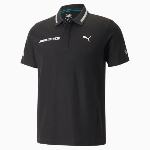 AMG Men's Regular Fit Polo, PUMA Black, extralarge-IND