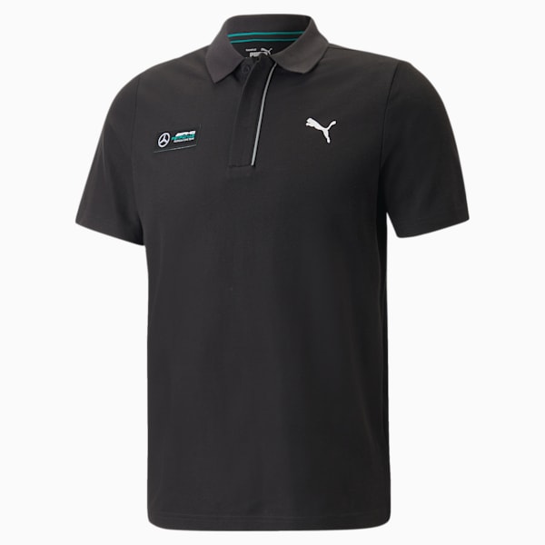 Mercedes AMG Petronas Men's Regular Fit Polo, PUMA Black, extralarge-IND