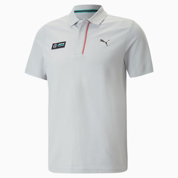 Mercedes-AMG Petronas Motorsport Men's Polo Shirt, Mercedes Team Silver, extralarge
