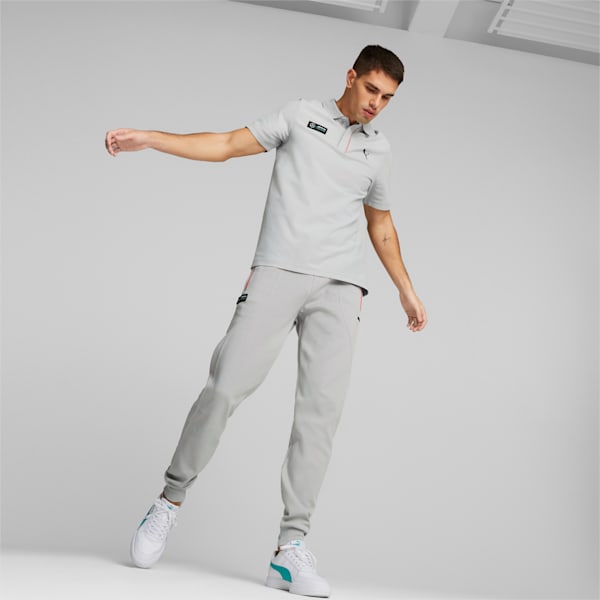 Mercedes AMG Petronas Men's Regular Fit Polo, Mercedes Team Silver, extralarge-IND