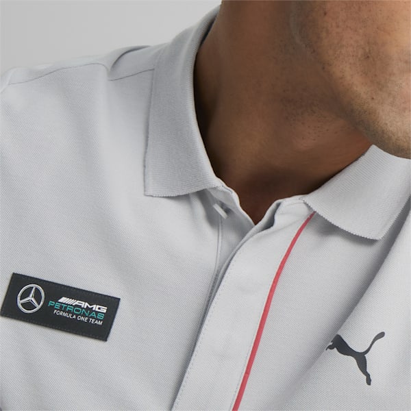 Mercedes AMG Petronas Men's Regular Fit Polo, Mercedes Team Silver, extralarge-AUS