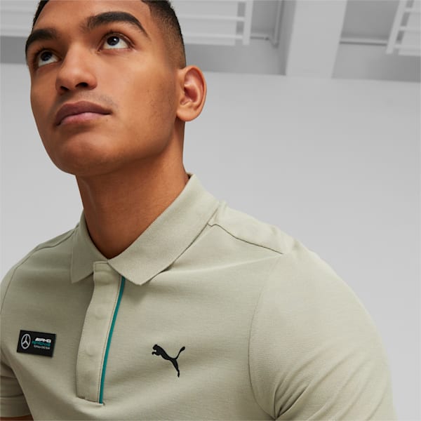 Mercedes AMG Petronas Men's Regular Fit Polo, Birch Tree, extralarge-IND